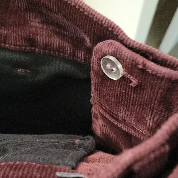 Torrid 20S Corduroy Pants in Deep Burgundy - Picture 7 of 10